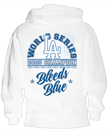 #004 Los Angeles World Series 2025 Hoodie (White)